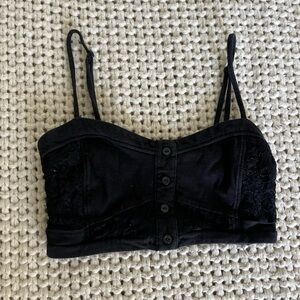Full Tilt Black Strapless Top